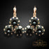 Auskari "Kristāla Lēdija II (Graphite)" ar Swarovski™ kristāliem